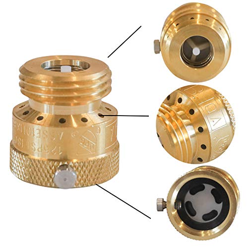 Hourleey Faucet Vacuum Breaker, Solid Brass Hose Bib Backflow Preventer