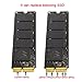 JSER 12+16pin 2014 2015 to M.2 NGFF M-Key AHCI SSD Convert Card Compatible for A1493 A1502 A1465 A1466