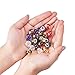 PH PandaHall 100pcs Large Hole Beads, European Beads Garden Decor Beaded 10 Colors Spray Painted Glass Loose Beads for European Bracelet Making Indoor Outdoor Yard Patio Plant Pot Flower Hole: 5mm