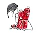 Deuter Kid Comfort 2 Cranberry Fire Kid Carrier with Sun Roof and Rain Shield