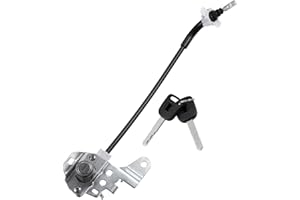 Partuto 1 Set Front Left Side Door Lock Cylinder Cable with 2 Keys for Honda Civic 4-Door 2006-2011 72185-SNA-A01 Durable Mat