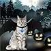Mitcien Pet Cat Halloween Costume Cat Collar LED Bat Wings Black for Pet Halloween Costumes for Cats Small Dogs Puppy Costume Accessories Sisal Ball