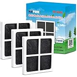 ICEPURE LT120F Refrigerator Air Filter Replacement for LG LT120F, Kenmore Elite 469918, ADQ73214402, ADQ73214404, 3PACK