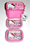 Hello Kitty Bento Lunch Bag Set w/ Thermal Lunch Boxes