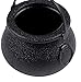 Halloween Mini Plastic Cauldrons - 24-Pack Black Witch Pots, Novelty Candy Holder Buckets, Small Kettles for Halloween Decoration, Party Supplies, 2.5 x 2.5 x 2.1 Inches