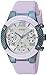 GUESS Women's Quartz Stainless Steel and Silicone Casual Watch, Color:Purple (Model: U0958L2)