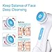 Face brush head 4-pack facial cleansing brush Replacement Heads for Face Deep Pore Cleanser brush heads tool,Waterproof face Brush Heads for Remov Blackhead,Smart Acne face scrub wash brush heads