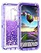 Coolden Case for Galaxy S9 Plus Cases Protective Glitter Case for Women Girls Cute Bling Sparkle Heavy Duty Hard Shell Shockproof TPU Case for 6.2 Inches Samsung Galaxy S9 Plus, Purple