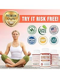 Premium Berberine HCl 1200mg (Non-GMO, Gluten Free Vegetarian Capsules) - Blood Sugar...