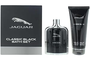 Jaguar Classic Black for Men - 2 Pc Gift Set 3.4oz EDT Spray, 6.7oz Bath and Shower Gel