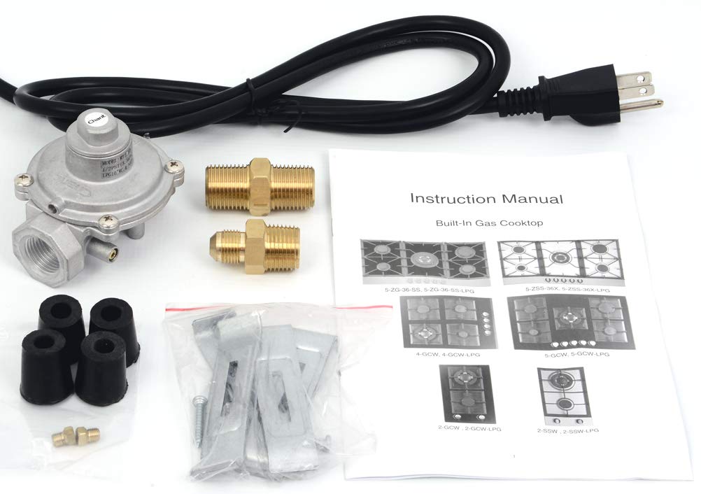 Cooktops K&H 2 Burner 12 LPG/Propane Gas Stainless Steel Cooktop 2SSW