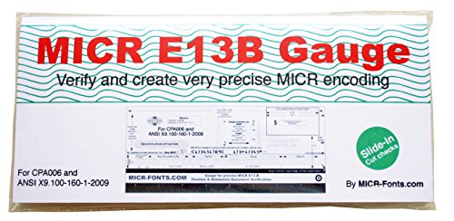 What Is A Micr Gauge? , Magnetic ink character recognition – JOCEA