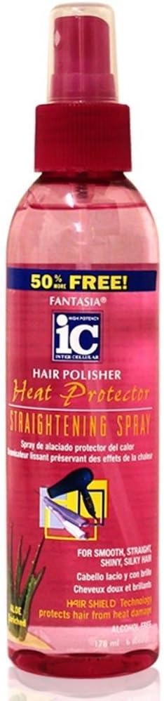 Fantasia Ic Hair Polisher Heat Protector Straightening Spray 178ml