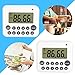 WiseField Digital Kitchen Timer Countdown Up Loud Alarm Timer Magnetic Large Screen Cooking Timer, Directly Input Numbers
