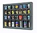 DisplayGifts Shot Glass Display Case Shadow Box Cabinet Glass Door Display Stand Black