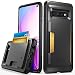 Vena Galaxy S10 Card Case, [vSkin] Slim Protection TPU Credit Card Case Card Holder Cover Compatible with Galaxy S10 - Black
