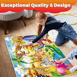 QUOKKA Giant Floor Puzzles for Kids Ages 3-5 - 2x3