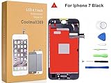 iphone 7 Screen Replacement For Lcd Touch Screen Digitizer Frame Assembly Set With 3D Touch (Black)