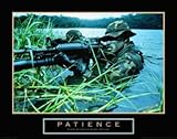 Army Sniper Patience Motivational Poster Army Rangers Art Poster Print, 28x22 Art Poster Print, 28x22 Art Poster Print, 28x22