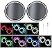 TaiFuMaoYi Led Car Cup Holder Mat Pad Waterproof Bottle Drinks Coaster Built-in Vibration Automatically Turn On at Dark Universal 7-Color Light 2-Packs(Mercedes-Benz)