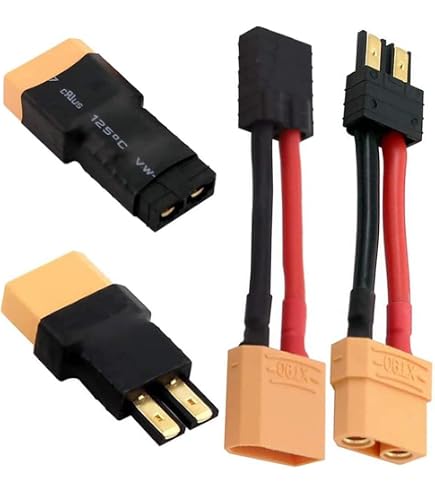 Câble De Charge XT60 Mâle Vers Fiches Banane 4.0 Mm - Pour Batteries RC - Fil Silicone 14awg, 30 Cm - Lot De 2 - 5