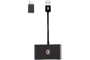 HOLEPLUS Wireless CarPlay Adapter for Apple - Stable Fast Connection for Convert Factory Wired to Wireless CarPlay Dongle Cars for iPhone - No Latency from iOS 10+ to Car Display (Black)