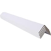 Cardboard Edge Protector 2&rdquo; X 2&rdquo; X 48&rdquo;, Pack of 50 &ndash; Cardboard Corner Protectors for Shipping White V-Board Pallet Corner Protectors