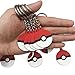 Red Novelty Prize Bracelets and Party Keychains Favors for Childrens Birthday Supplies Goody Bags, 32pcs Set