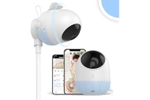 ELLIE BABY PRO Ellie Baby Monitor,Covered Face Alert, Auto Photo Capture, 2K HD, Cry Soothing, 2-Way Talk, Virtual Fence, Night Vision, Temp Humidity, Breathing Detection