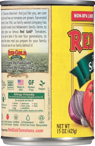 RED GOLD TOMATO SAUCE, 15 OZ, 3-PACK