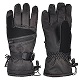 Womens Ski Gloves, Winter Warm 3M Insulation Outdoor Windproof Snow Gloves for Skiing, Snowboarding, Motorcycling, Cycling, Great Gift Idea