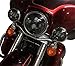 HOZAN Black 4-1/2 Inch Passing Light Mounts 4.5 Motorcycle Light Housing for Kawasaki