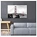 LevvArts Golden Gate Bridge Canvas Wall Art San Francisco Bridge Picture Painting Modern Black and White Red Home Wall Decoration -24