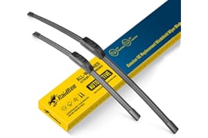 Raidbee Wiper Blades 26 Inch + 16 Inch Pack of 2 All-Seasons Automotive Replacement Windshield Wiper Blades For My Car, Compatible for CR-V 16-12, RAV4 22-13 + More, Easy To Install