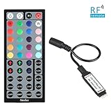 RF Controller and 44 Key Remote, Nexlux RGB Controller for Multi Color Changing Light Strip