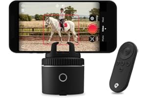 Pivo Pod Silver Equestrian Pack, Auto Face, Body, Horse Smart Phone Tracking Holder, Ai-Powered 360° Rotation, Remote Control for Hands-Free Video Recording