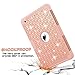 TOPSKY Compatible with iPad Mini Case,iPad Mini 2 Case,iPad Mini 3 Case,[Shock Absorption] Studded Rhinestone Bling High Impact Resistant Case for Apple iPad Mini 1,2,3,(Only for iPad Mini 7.9 Inch), Rose Gold