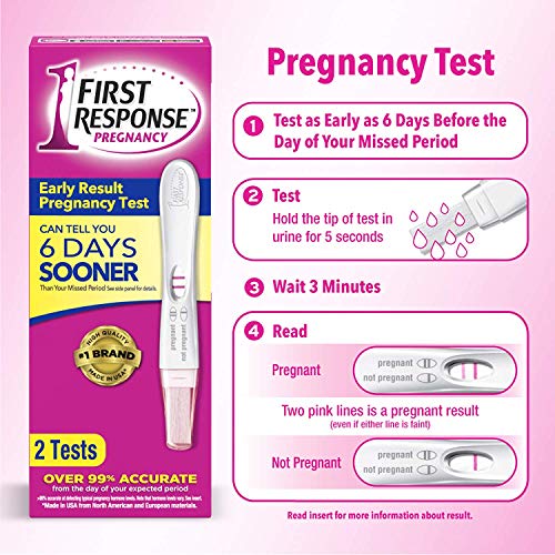 Early Result Pregnancy Test, 3 Tests (Packaging & Test Design May Vary) - 2 Pack
