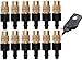 Mini Skater 12 set New copper adjustable spray nozzle spray atomization copper capillary effect take 47 factory Adjustable Irrigation Drippers Sprinklers Emitter Drip System on 1/4