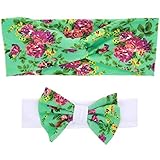 Laimeng Mom And Baby Rabbit Ears Elastic Bowknot Headband Set