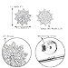 EVER FAITH 925 Sterling Silver Full Cubic Zirconia Snowflake Flower Stud Earrings Clear