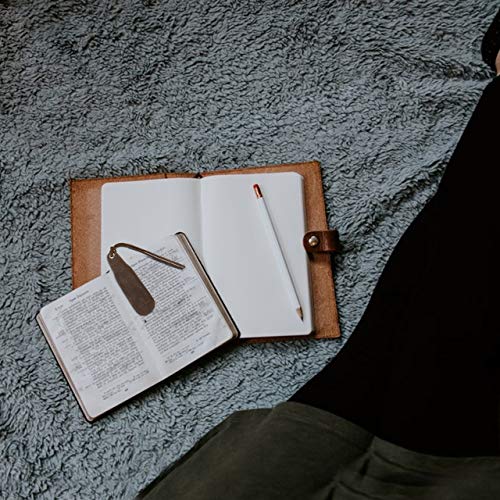 Leather Bookmark Handmade - Genuine Leather Book Marks - Perfect Bookmark for Men Women and Kids | Great Idea for Leather Gifts for Bookworms Writers Relatives and Friends (3 Bookmarks)