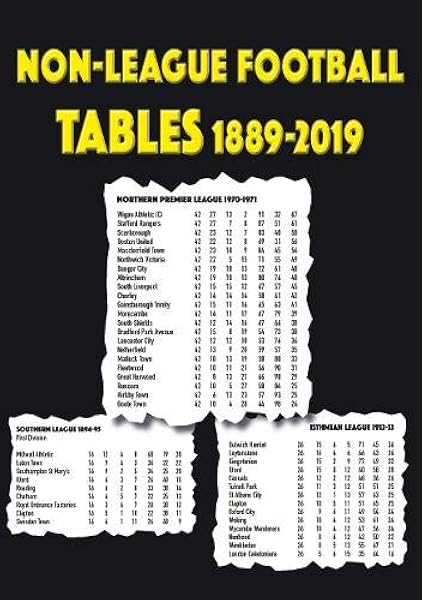 Non League Football Tables 1889 2019 Amazon Co Uk Mick Blakeman