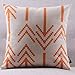 HL HLPPC Arrows Throw Pillow Case Retro Orange Bold Arrows Cotton Linen Cushion Cover 18 x 18 Inches Standard Square Decorative Pillow Cover for Sofa and Bed One Side Print