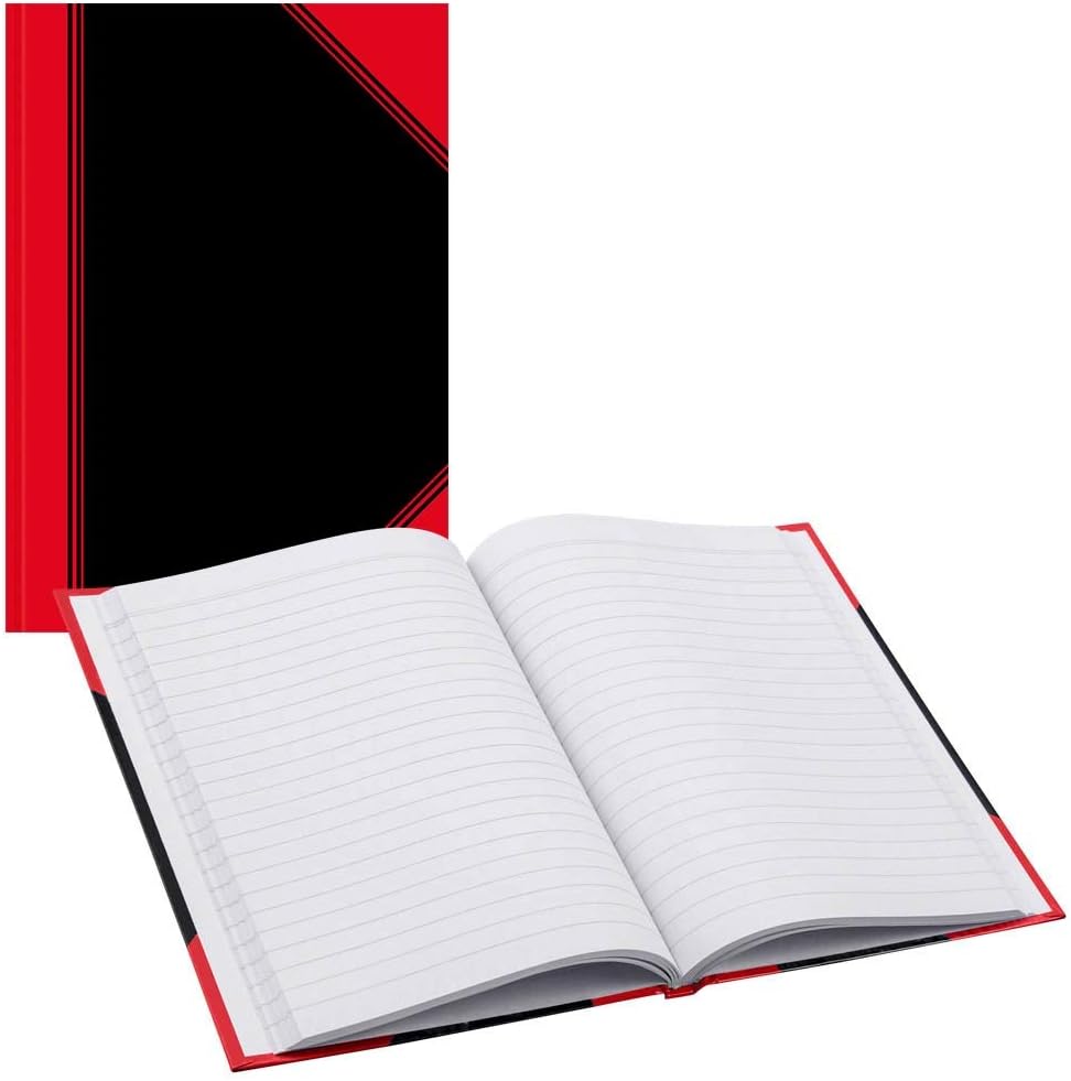 Landré Bantex 6 x A5 Ruled Notebook 192 Pages 70gsm Hardback Black, black/red - Image 5