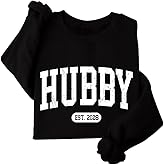 DIOMMELL Hubby Wifey Couples Matching Sweatshirt for Husband and Wife