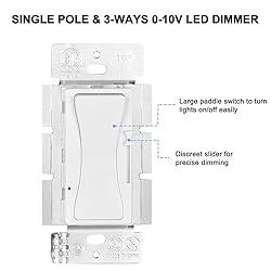 KEYGMA 0-10V LED Dimmer Switch, Low Voltage Dimmer