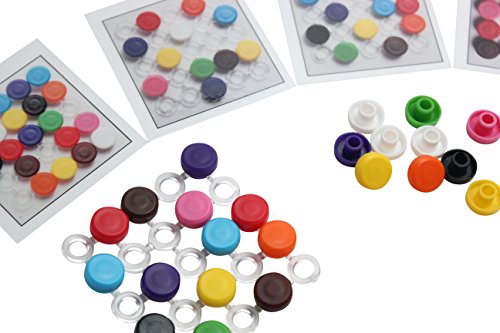 Tiny Silicone Peg board patterns toy with snap buttons - preschool toddler Learning Toy OT