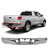 MBI AUTO - Chrome, Steel Rear Bumper Face Bar Shell for 2007 2008 2009 2010 2011 2012 2013 Toyota Tundra Pickup 07-13, TO1102244