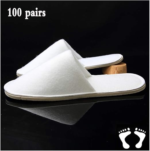 white towelling slippers